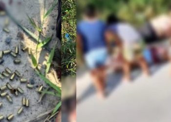 Vídeo urgente em Manaus: homem é m0rto e amigo ferid0 com 39 tir0s na rua