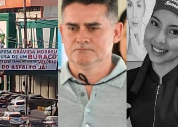 'M0rr3u por causa de um buraco': cartaz responsabiliza Davi Almeida por m0rt3 de grávida na Djalma