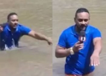 Vídeo mostra momento que jornalista acha corpo de garota que desapareceu no rio