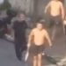 Confusão entre corintiano e palmeirenses acaba em agressões no meio da rua; veja o vídeo
