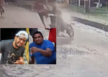 Imagens de câmera mostram início de brig4 que terminou em f4cadas e tir0s em Tefé