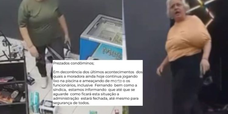 Caso de moradora agressiva em condomínio de Manaus tem novo episódio com ameaças e lixo na piscina