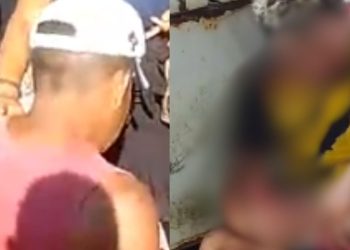 Vídeo: Homem que esf4que0u rapaz em Manacapuru recebe punição pelo crim3 da população