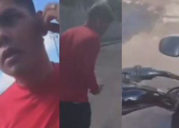 Vídeo: Motociclista fica revoltado com passageiro que pegou 'nas suas partes' durante corrida em Petrópolis