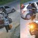 Câmera filma ação de bandidos roub4ndo moto de casal no bairro Flores