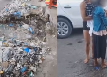 Descaso da Prefeitura quase termina em tr4gédi4: idosa cai em bueiro aberto no Mutirão; vídeo