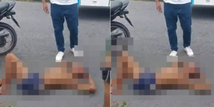 Suspeit0 de assalt0 é surrad0 na rua em Manaus