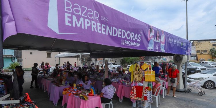 Bazar das Mulheres Empreendedoras impulsiona geração de renda para beneficiárias do Prosamin+