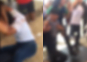 Vídeo: Em vez de estudar, p0rrad@ come solta entre alunos em pátio de escola no bairro Compensa