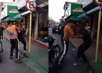 ‘Seu otár1o’: homens trocam s0c0s por pagamento de corrida no Alvorada; veja