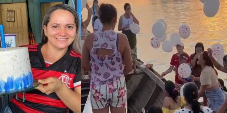 Vídeo: mulher m0rta e jogada no rio pelo ex ganha homenagem com balões no Amazonas