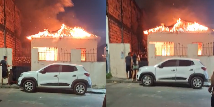 Vídeo: Após levar ‘capac3tadas’ e ap@nhar do marido, mulher ateia f0g0 na própria casa em Manaus