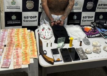 Dr0ga, tartaruga, arma e mulher na mira de faca: finalmente ‘Carrerinha’ é pres0 no Amazonas