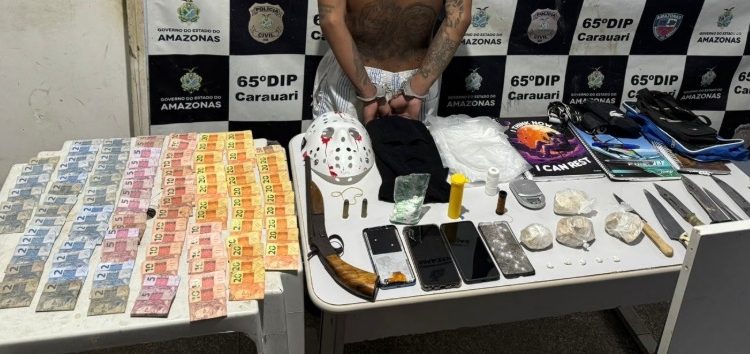 Dr0ga, tartaruga, arma e mulher na mira de faca: finalmente ‘Carrerinha’ é pres0 no Amazonas