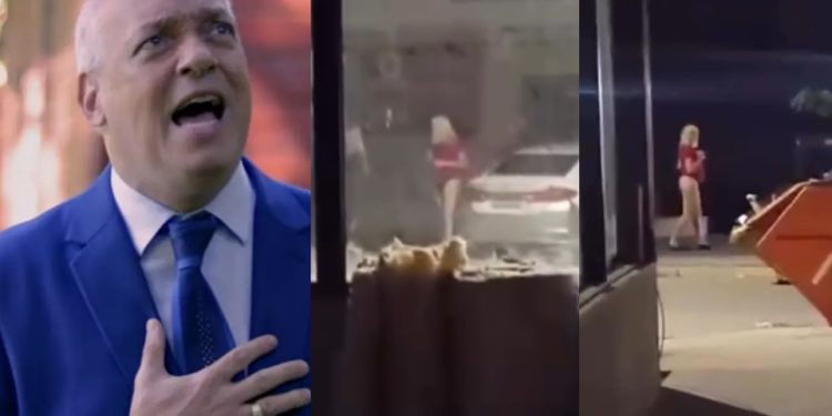 Vaza novo vídeo do pastor Eduardo Costa andando na rua só de fi0-dental e peruca