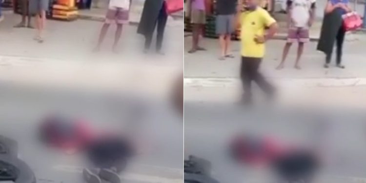 Vídeo forte: menino de 6 anos cai da garupa da moto e m0rre esmagado por ônibus 