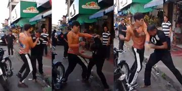 Vídeo: motoqueiro e passageiro vão pra p0rrada em Manaus: ‘tô trabalhando, seu otário’