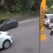 Vídeo: entregador em alta velocidade acerta carro em Manaus e “voa” na calçada