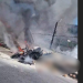 Vídeo: Motoqueiro morr3 que1mado após moto pegar f0g0 no Distrito Industrial