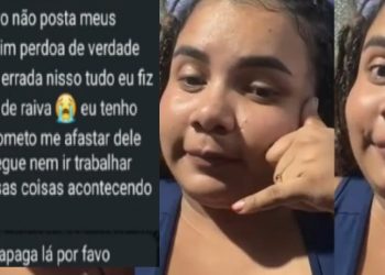 Ameaçada pela esposa traída, talarica pede perdão em Manaus: ‘vou me afastar dele’