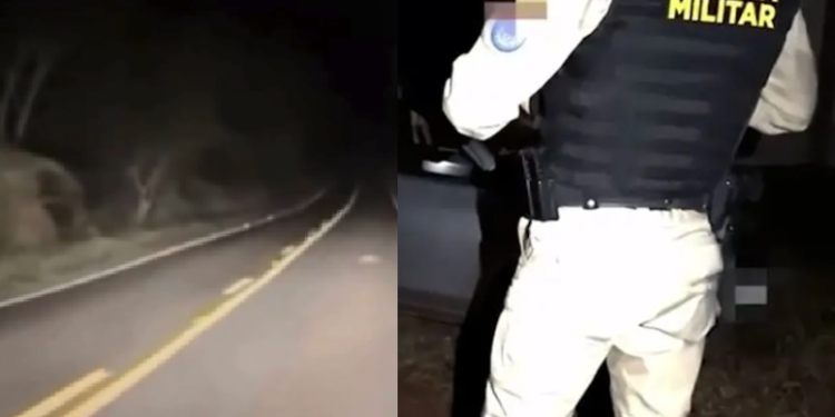 Vídeo: PM é investigado após ‘entrar na onda’ de casal encontrado se r3lacionand0 na mata
