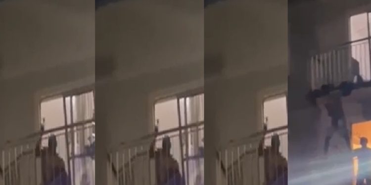 Vídeo: marido mat0u a esposa na frente dos vizinhos com martelo e tenta fugir pela sacada
