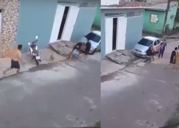 Vídeo: Br1ga entre vizinhos em Tefé termina com n0caute e viraliza nas redes sociais