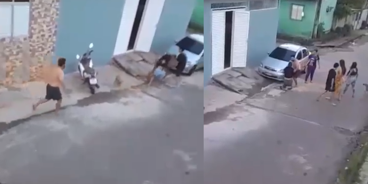 Vídeo: Br1ga entre vizinhos em Tefé termina com n0caute e viraliza nas redes sociais