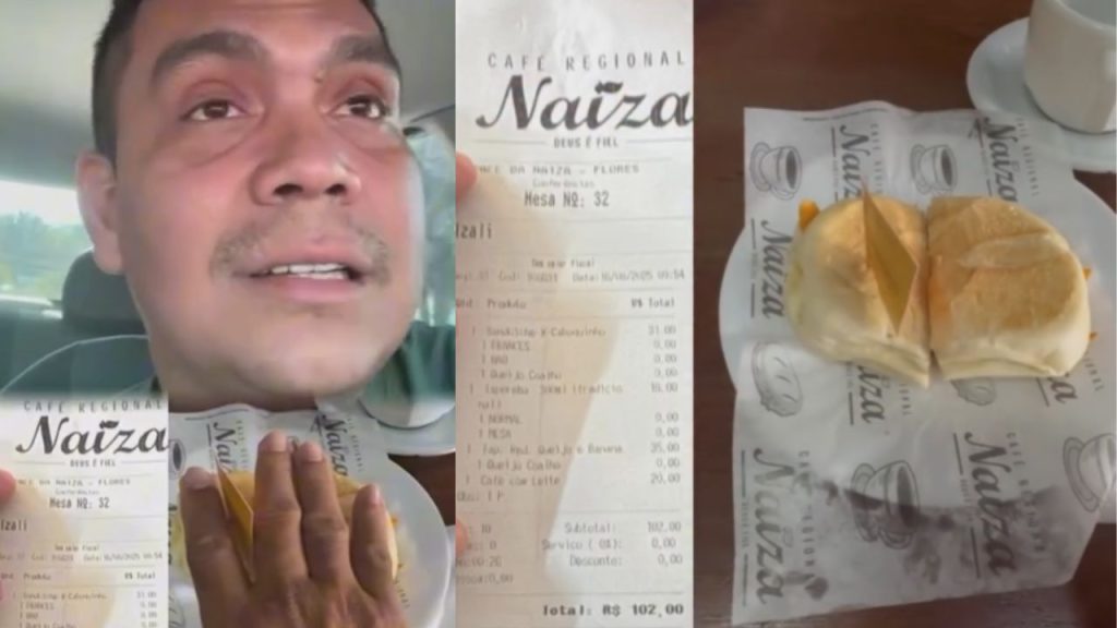 Vídeo: PM vira chacota após tentar justificar x-caboquinho mixuruca vendido por R$ 31