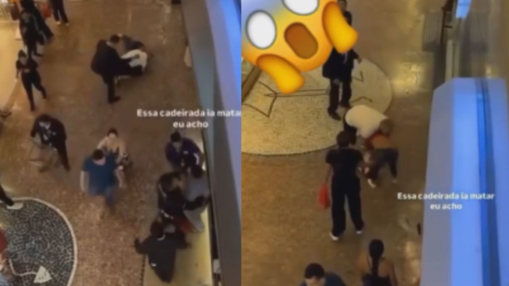 Vídeo mostra brig4 e tentativa de agressã0 dentro de Manauara Shopping: 'Ela me roubou'