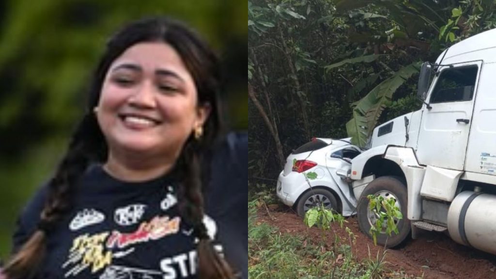 Duas pessoas m0rr3m após carro c0lid1r com carreta na BR-174