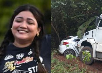 Duas pessoas m0rr3m após carro c0lid1r com carreta na BR-174