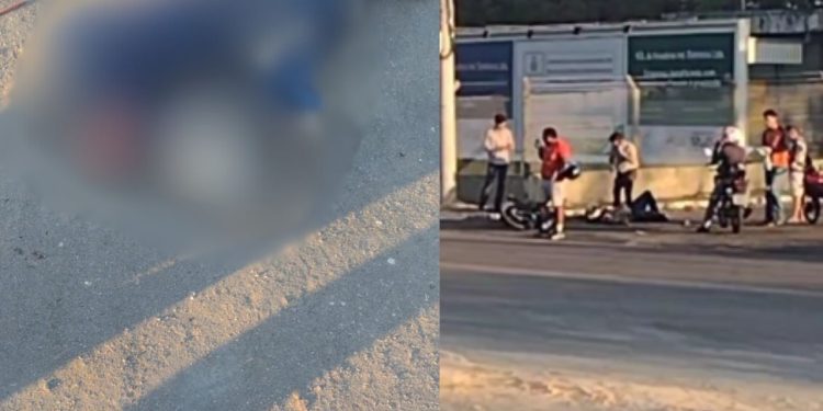 Motociclista tem fr4tur4 exp0sta após ser atingido por c S10 no Distrito; veja