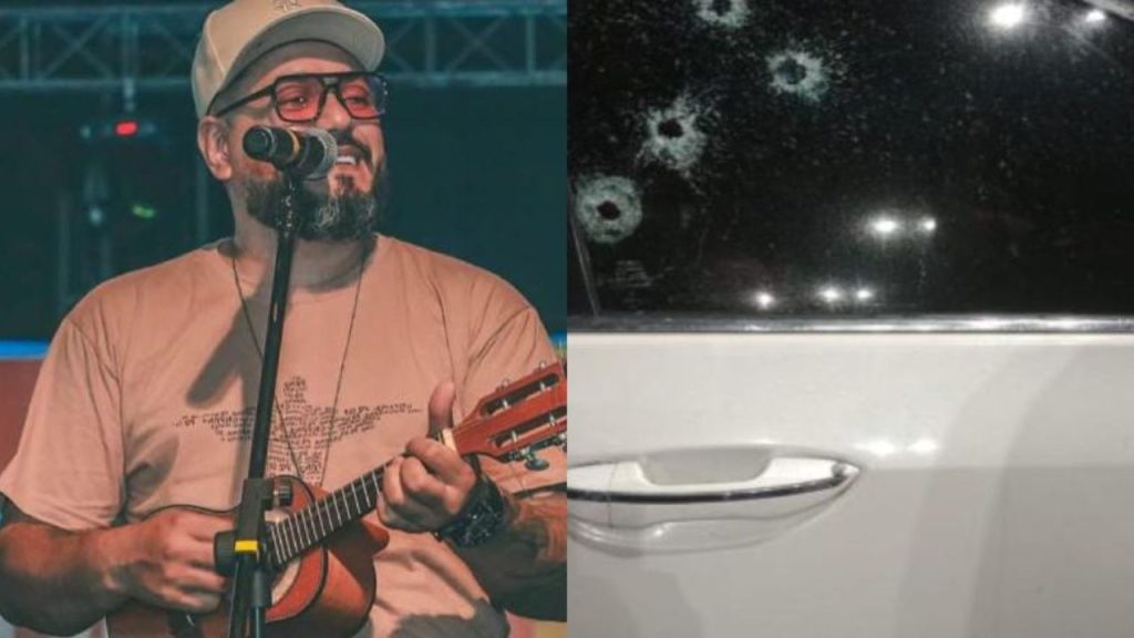 Após atentado, cantor de pagode DuBarranco fala à polícia do Hospital 28 de Agosto