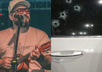 Após atentado, cantor de pagode DuBarranco fala à polícia do Hospital 28 de Agosto