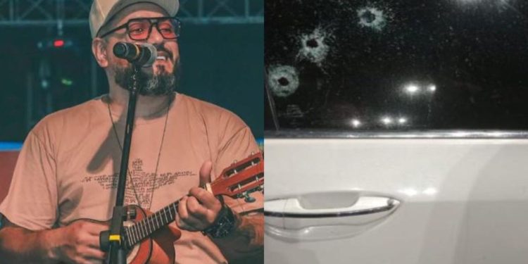 Após atentado, cantor de pagode DuBarranco fala à polícia do Hospital 28 de Agosto