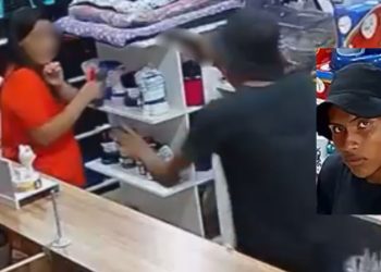 Vídeo mostra ass4ltante puxando celular de atendente de pet shop com arm4 na mão na ZL