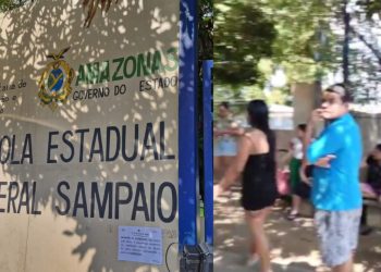 Pais protestam após denúncia contra zelador por alici4ment0 de aluna de 9 anos em escola de Manaus