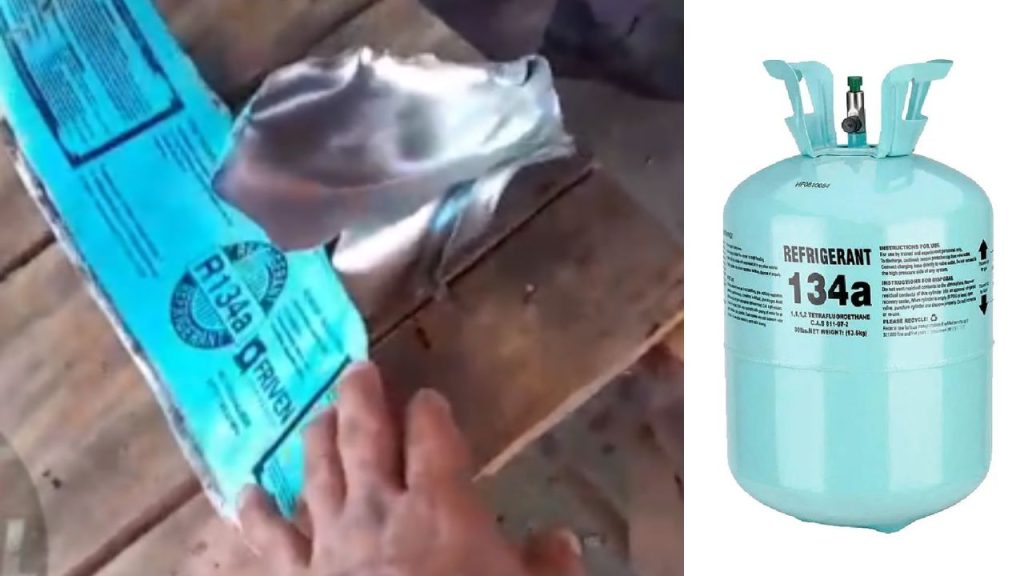 Perigo: Morador de Novo Airão tentar cortar cilindro de gás refrigerante, causa expl0são e fica fer1d0