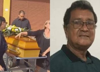 Vídeo: Amigos e familiares de empresário que m0rr3u atr0pelado protestam com o caixão em busca de justiça