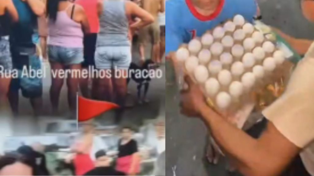 Grupo crimin0s0 é suspeito de doar alimentos em comunidade de Manaus; vídeo