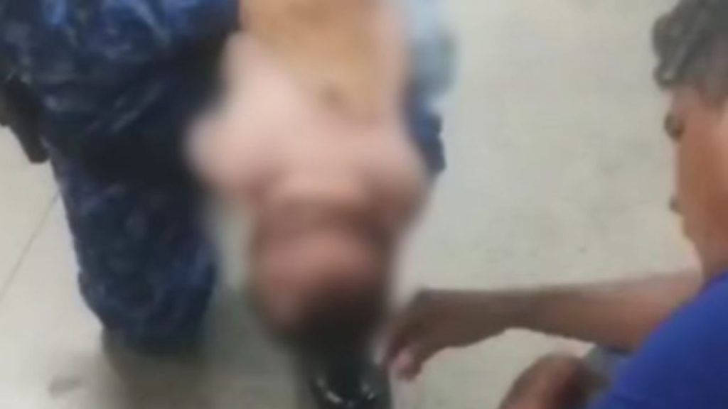 Vídeo: Guarda municipal realiza manobra e salva bebê engasgado em Manaus