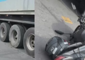 Vídeo: Ac!dente gr4ve em Manaus deixa motociclista preso sob carreta e pedestre ferid0