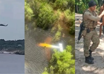 Vídeo: FAB atira e faz avião suspeito do Peru pousar no AM