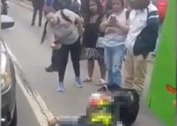 Vídeo mostra policial reagindo a assalt0 e matand0 bandido vestido de entregador