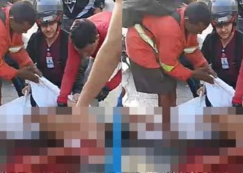 Vídeo forte: motoqueiro jorra s@ngue na rua em Manaus ao ser atingid0 por picape 