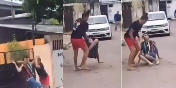 Vídeo: homens soltam a franga na rua em Manaus e vizinhos debocham: ‘arrasou, filha!’