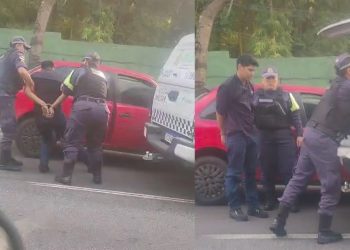 Vídeo: suspeit0 de assalt0s é pego com “a mão na massa” em Manaus: ‘tá muito tranquilo”