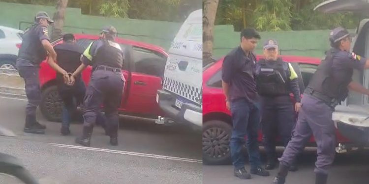 Vídeo: suspeit0 de assalt0s é pego com “a mão na massa” em Manaus: ‘tá muito tranquilo”