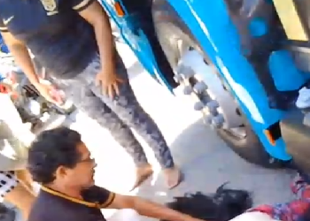 Vídeo: Mulher s0fr3 até a m0rt3 ao ter perna d3c3pada por carreta em Manaus